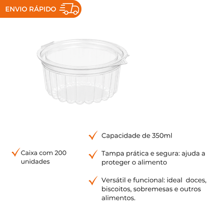 POTE 350ML PET RED. ARTICULADO - D 750R - CX C/200