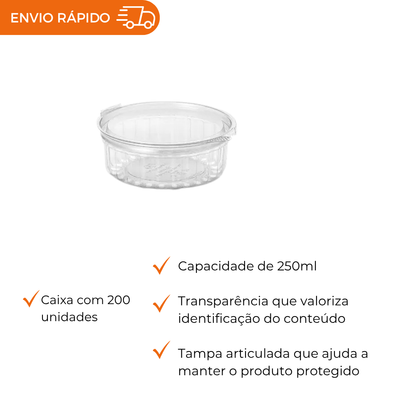 POTE 250ML PET RED. ARTICULADO - G 742M - CX C/200