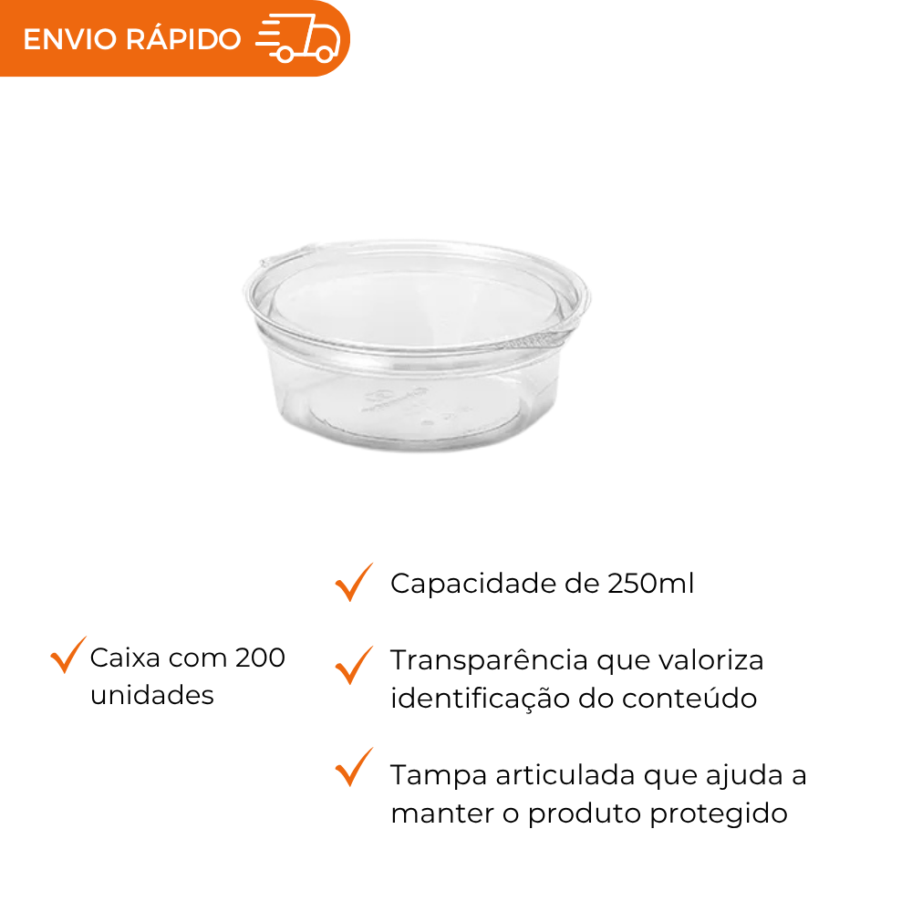 POTE 250ML PET RED. ARTICULADO - G 742D - CX C/200