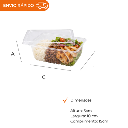 POTE 750ML C/TAMPA RET PP - KPR-750 - PC C/24