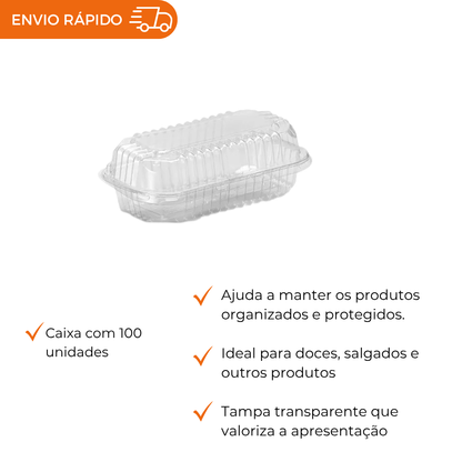 EMBALAGEM PET LEVA DOCE ALTO - GA 10 - CX C/100