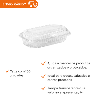 EMBALAGEM PET LEVA DOCE BAIXO - GA 08 - CX C/100