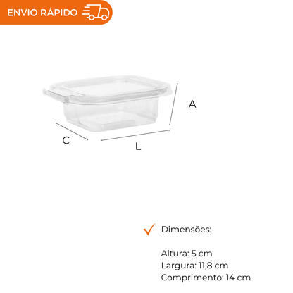 POTE 360ML COM LACRE RETANGULAR - F952 - CX C/100