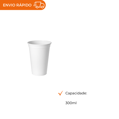 COPO 300 ML DESC. PP BRANCO - CF-300 - CX C/20X100