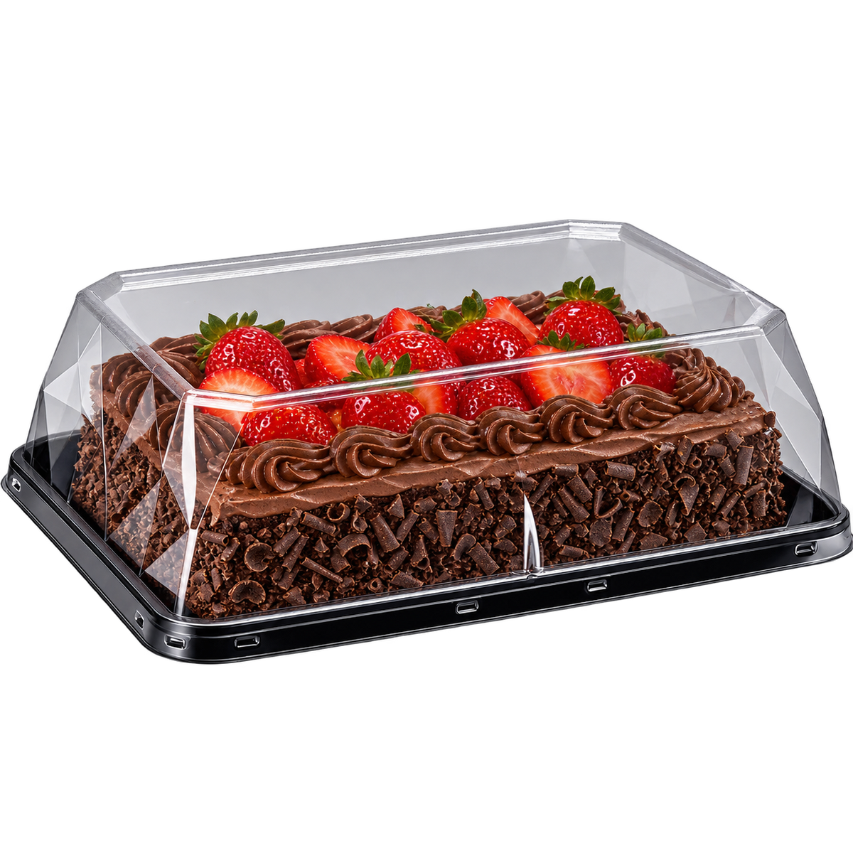EMBALAGEM PET TORTA RET GR PT - G 70D  - CX C/40