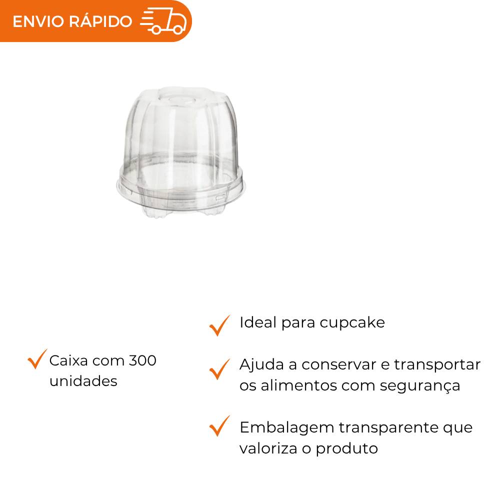 EMBALAGEM PET CUPCAKE - G 685 - CX C/300