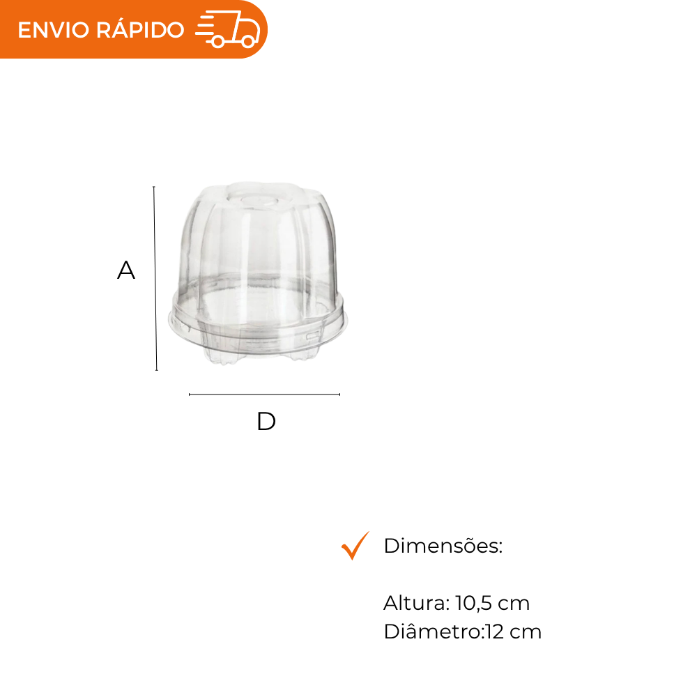 EMBALAGEM PET CUPCAKE - G 685 - CX C/300