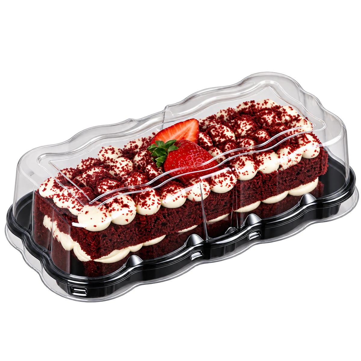 EMBALAGEM PET TORTA FLOWER PT - G 61F - CX C/100