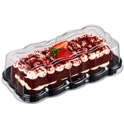 EMBALAGEM PET TORTA FLOWER PT - G 61F - CX C/100