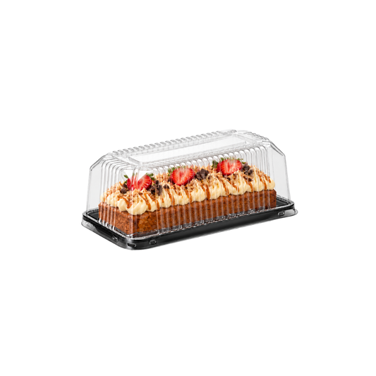 EMBALAGEM PET TORTA RET PQ PT - G 65MM - CX C/50