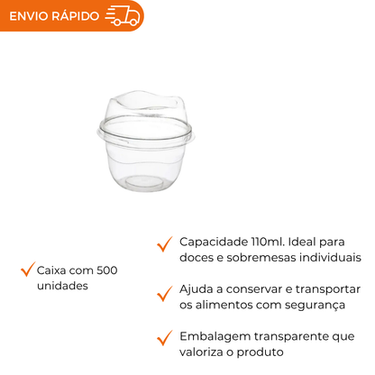 EMBALAGEM PET MOUSSE TP ALTA  - G 670 - CX C/500