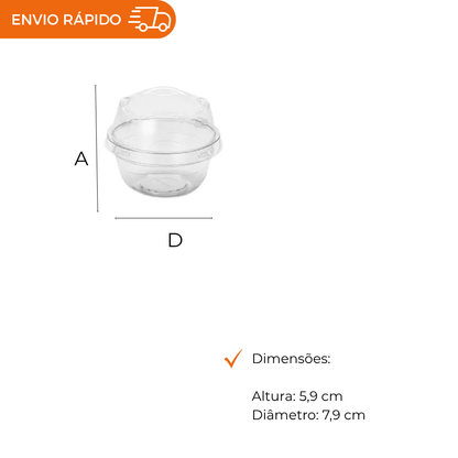 EMBALAGEM PET MOUSSE TP ALTA -  G 675 - CX C/500