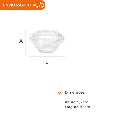 EMBALAGEM PET SOBREMESA IDEAL - G 679 - CX C/300