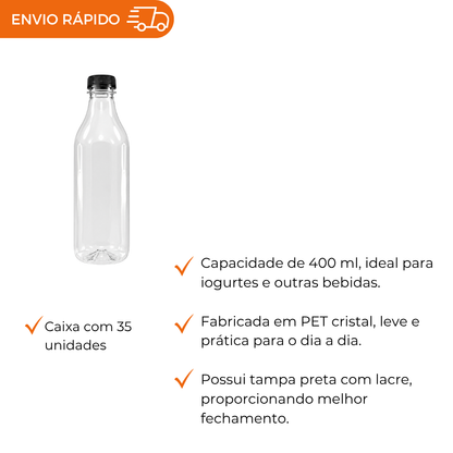 GARRAFA CRISTAL C/TAMPA 1000ML - G 3500 - CX C/35