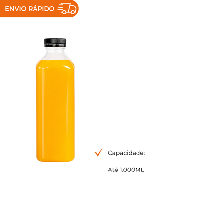 GARRAFA CRISTAL P/SUCO QUA C/TAMPA 1000M - FD C/50