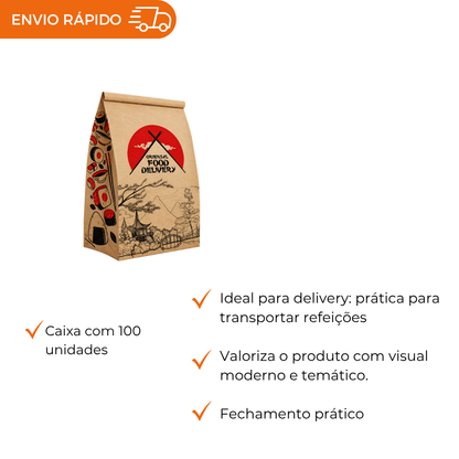 SACO PAPEL 15KG KRAFT S.O.S IMPRESSO- GG - CX C/100