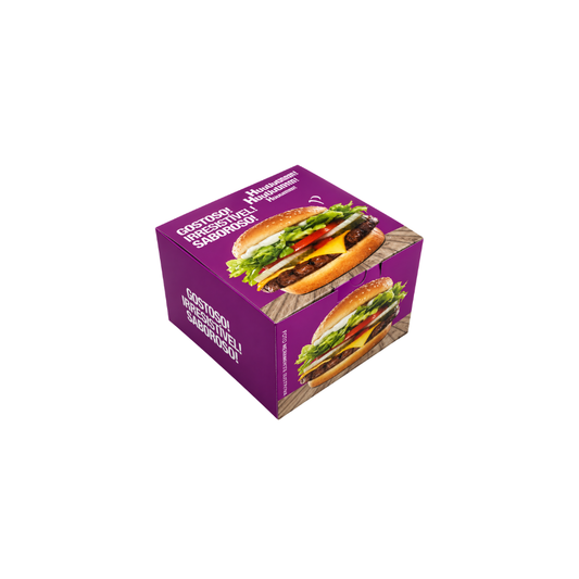 EMBALAGEM P/ HAMBURGUER H2 ROXA - PC C/40