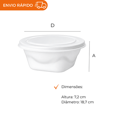 MARMITEX DE ISOPOR C/ TP 1100ML-PT-104Q. - FD C/50