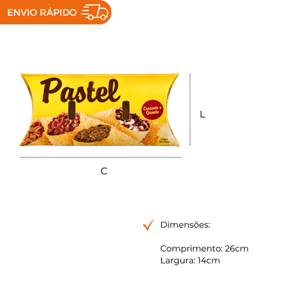 EMBALAGEM PARA PASTEL VIAGEM - PC C/50