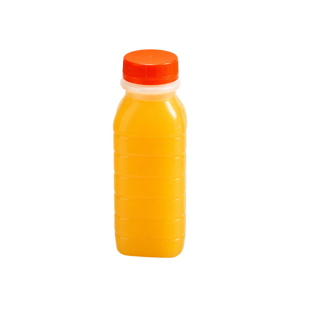 GARRAFA PLAST P/SUCO QUAD. C/TAMPA 500ML - FD C/100