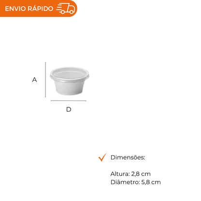 POTE 30ML C/TAMPA P/MOLHO BR PET G695 - CX C/700
