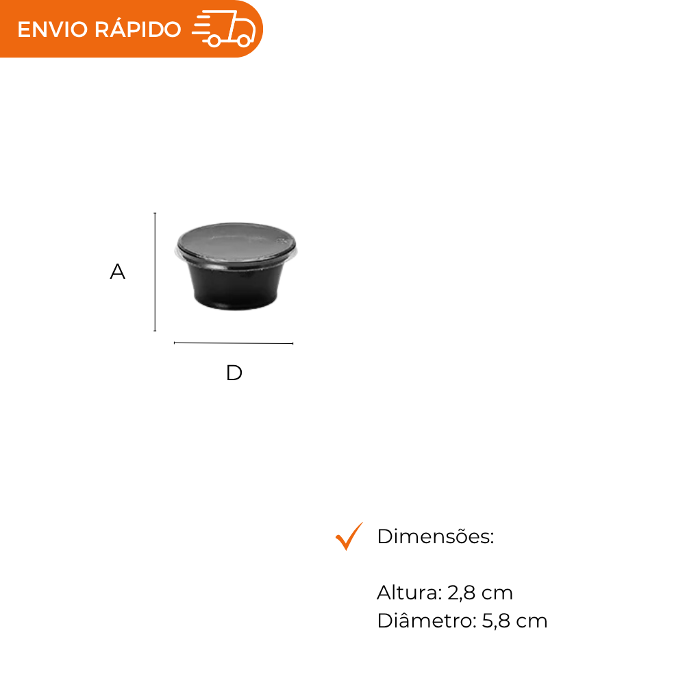 POTE 30ML C/TAMPA P/MOLHO PT PET G695 - CX C/700