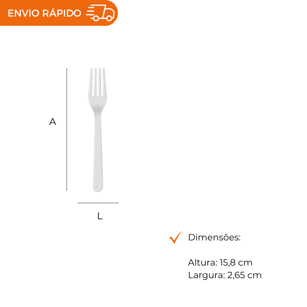 GARFO REFEICAO BRANCO FORTE - GSB-506 - CX C/10X50