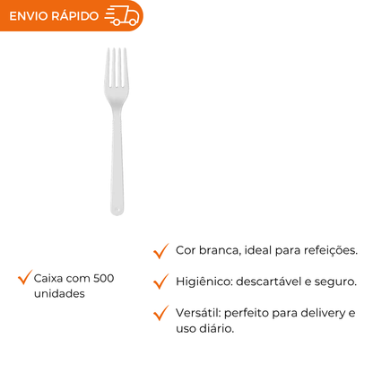 GARFO REFEICAO BRANCO FORTE - GSB-506 - CX C/10X50