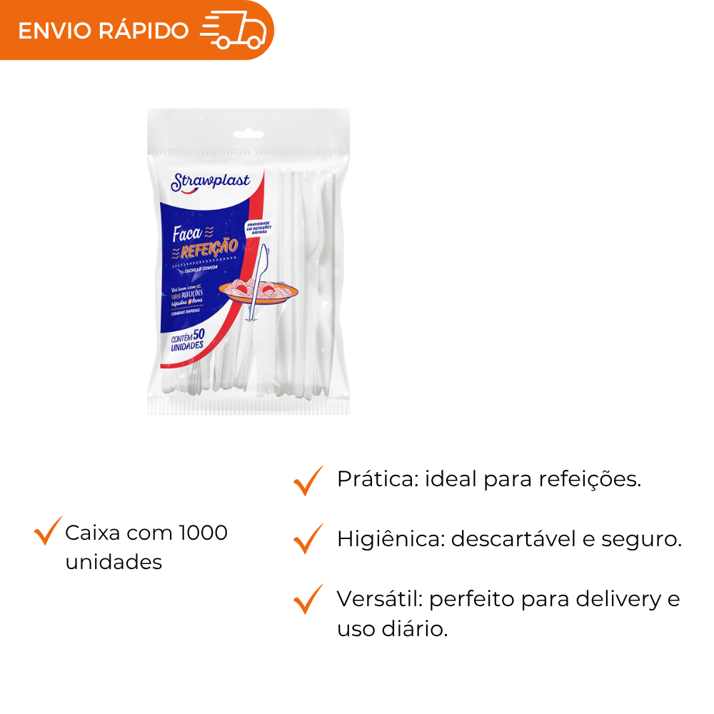 FACA REFEICAO CRISTAL LEVE - FSC 703.. - CX C/20X50