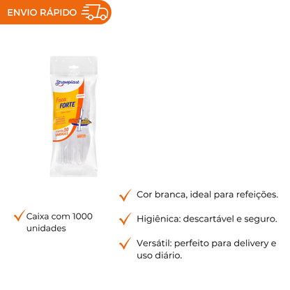 FACA REFEICAO BRANCA FORTE - FSB 706 - CX C/10X50