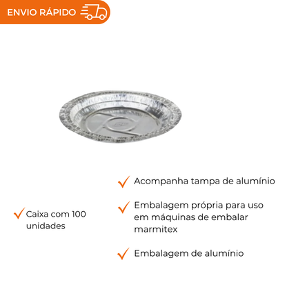 PRATO RED C/TAMPA MAQ Nº7 - 480ML M7 - CX C/100