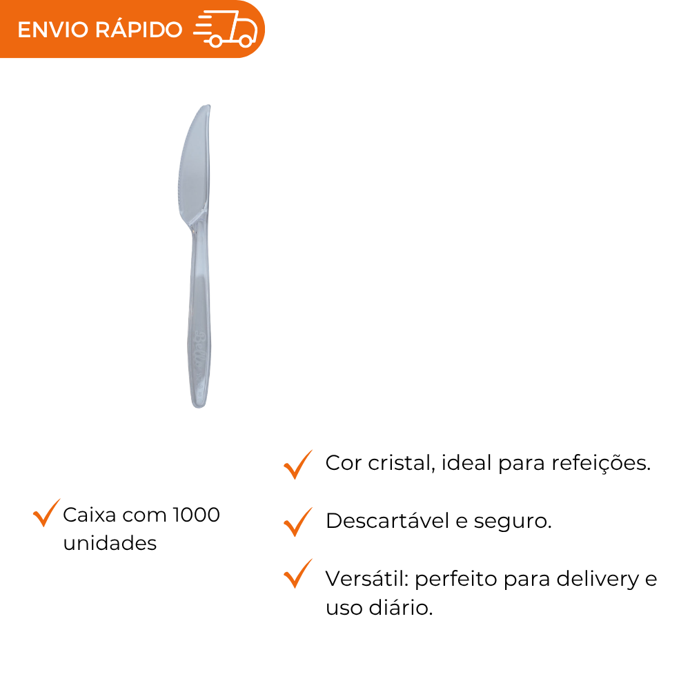FACA REFEICAO CRISTAL - TFRC-50 - CX C/20X50
