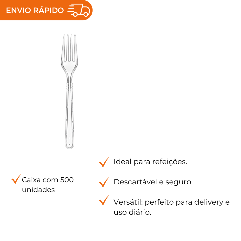 GARFO REFEICAO CRISTAL FORTE- TBFGRC-50F - CX C/10X50