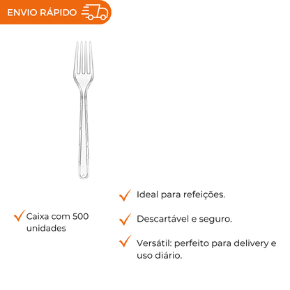 GARFO REFEICAO CRISTAL FORTE- TBFGRC-50F - CX C/10X50