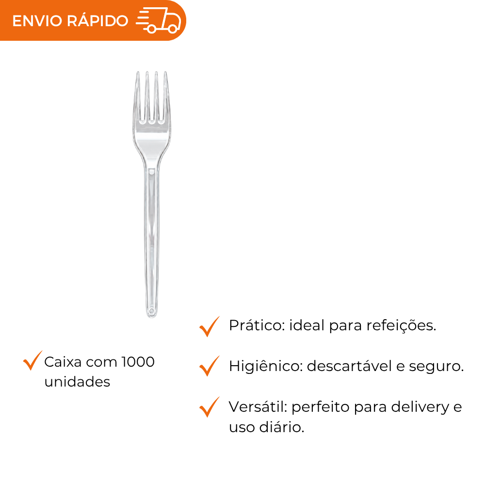 GARFO REFEICAO CRISTAL - TGRC-50 - CX C/20X50