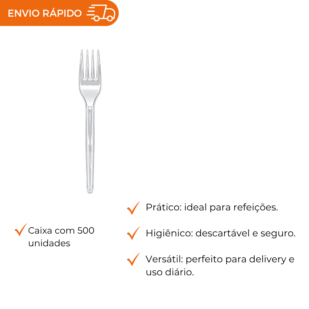 FACA REFEICAO CRISTAL FORTE - FSC 741 - CX C/10X50