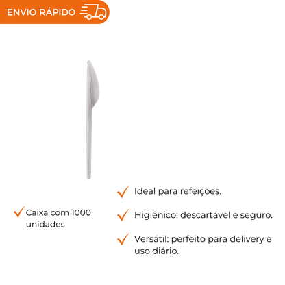 FACA REFEICAO CRISTAL LEVE - FSC 701 - CX C/1000