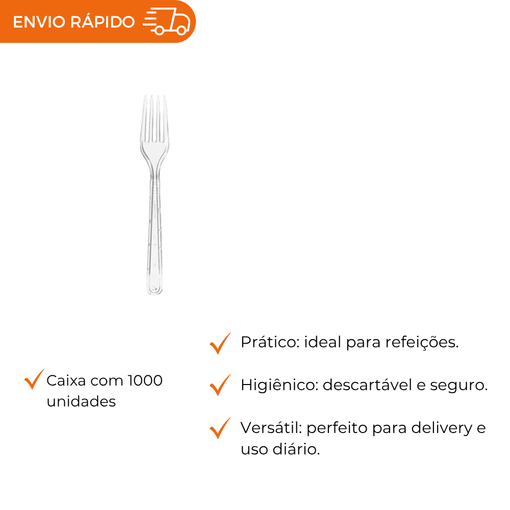 GARFO REFEICAO CRISTAL LEVE - GSC 503 - CX C/20X50
