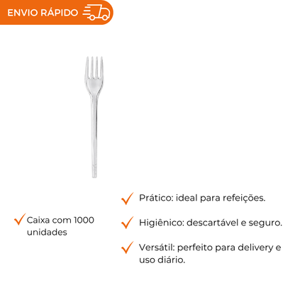 GARFO REFEICAO CRISTAL LEVE - GCS 501 - CX C/1000