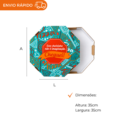 EMB. P/PIZZA 35CM BRANCA IMPRESSA PLUS - PC C/25
