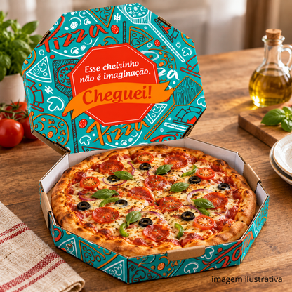 EMB. P/PIZZA 35CM BRANCA IMPRESSA PLUS - PC C/25