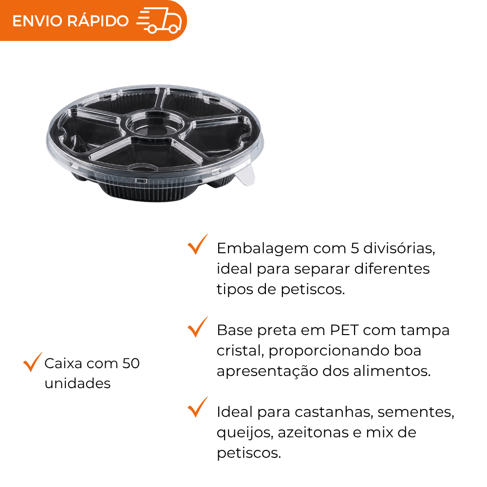 EMBALAGEM PETISQUEIRA C/5 DIV. - G 550 - CX C/50