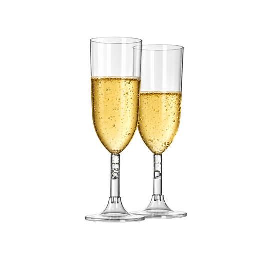 TACA P/CHAMPAGNE 220ML PMMA CRISTAL - CX C/14X4