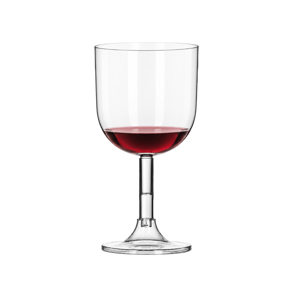 TACA P/VINHO PMMA 260ML CRISTAL -TC-260. - CX C/14X4