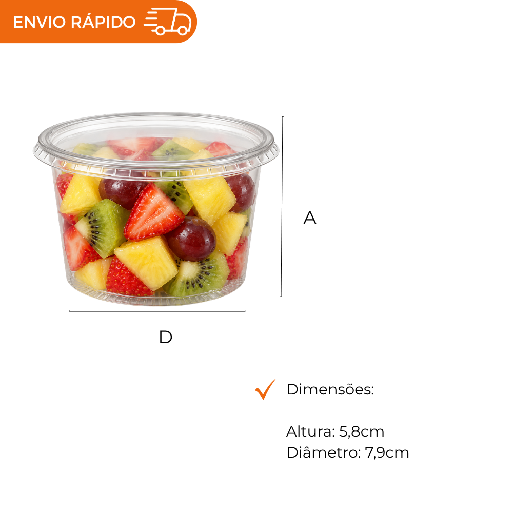 POTE 250ML C/SOBRE TAMPA - PP - CX C/18X24