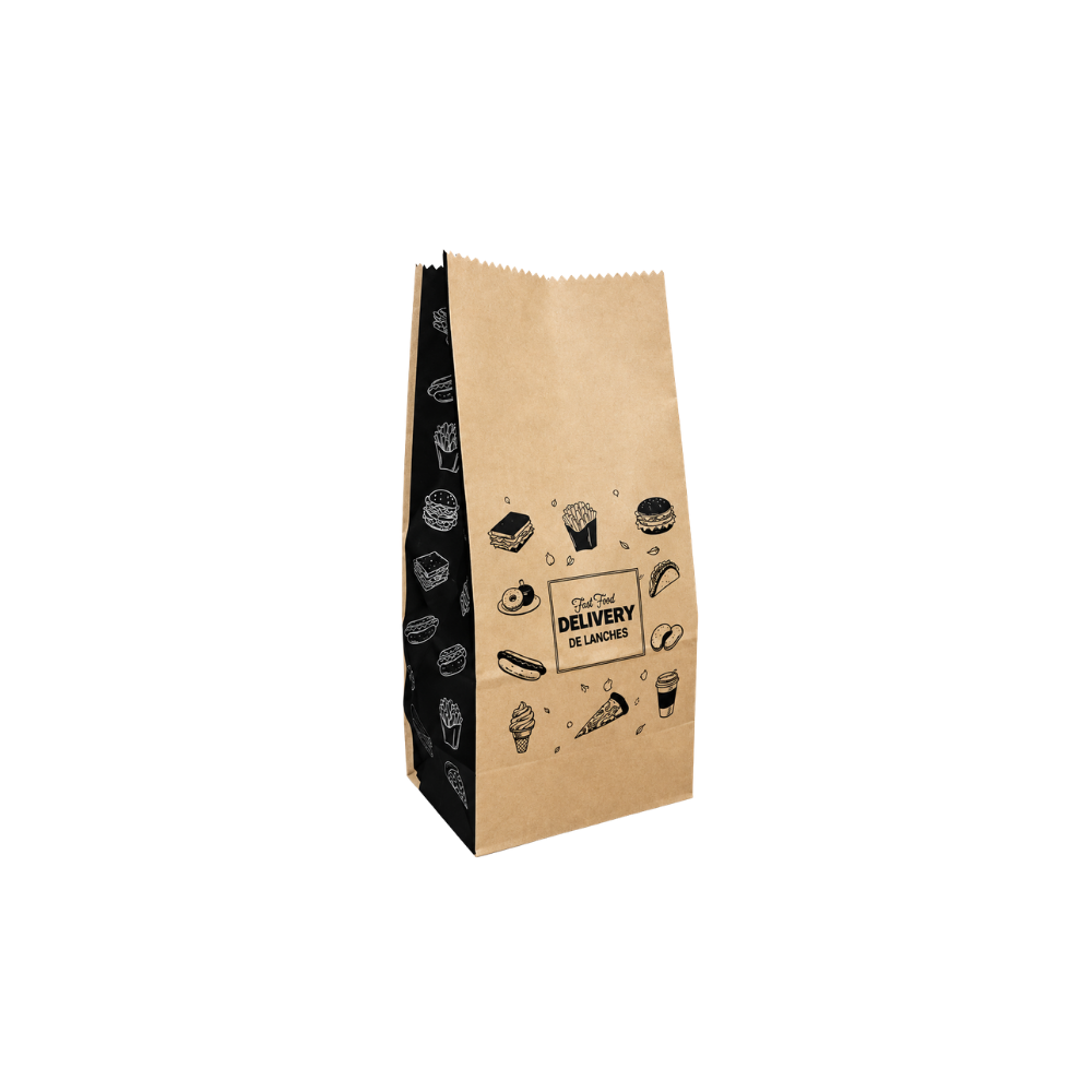 SACO PAPEL 03 KG KRAFT S.O.S. LANCHE - PC C/100