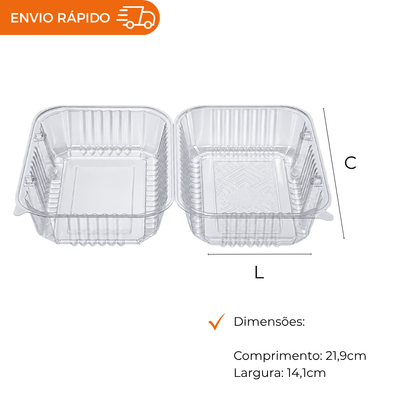 EMBALAGEM PET ROCAMBOLE ALTO - P 20 - CX C/100
