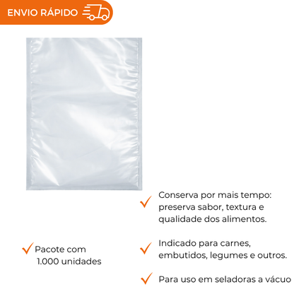 SACO A VACUO - 11X30. - PC C/1000
