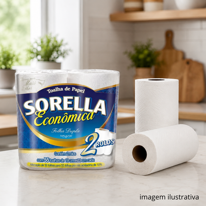 PAPEL TOALHA COZINHA ECONOMICA C/55FLS. - PC C/2