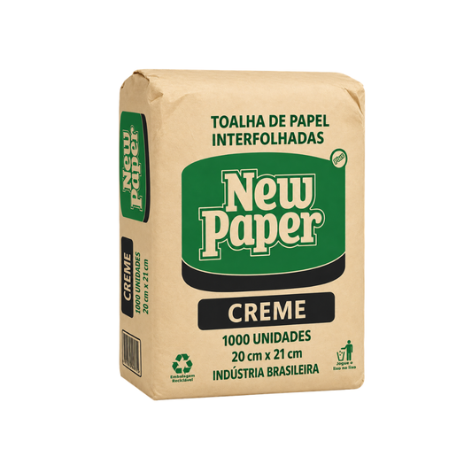 PAPEL TOALHA CREME 20X21 - FD C/6X1000